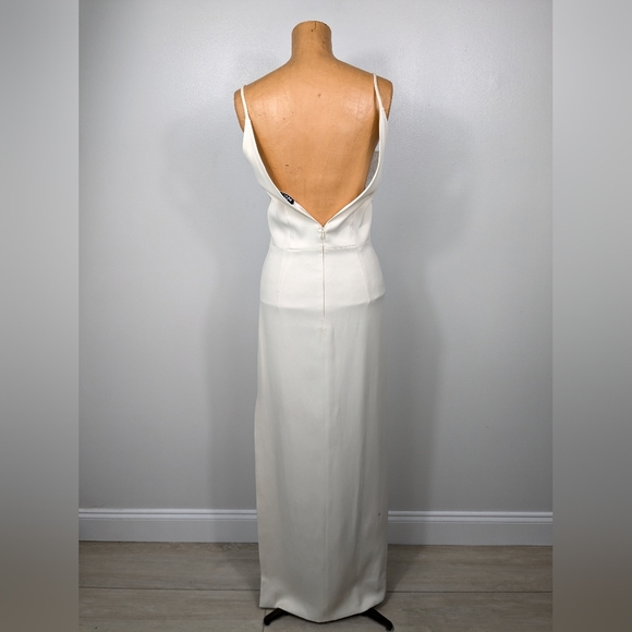 Grace MMXIII Brian Maxi Dress Ecru White Bridal Wedding Formal Lace Size 0 FLAW - Picture 6 of 16